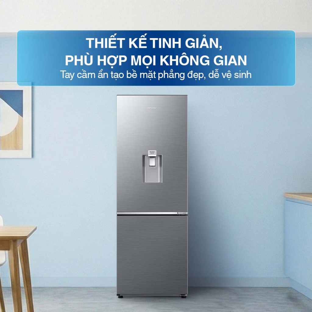 Tủ Lạnh Samsung Ngăn Đông Dưới 307L RB30N4190S9/SV - Ngăn Lấy Nước Ngoài, màu Bạc