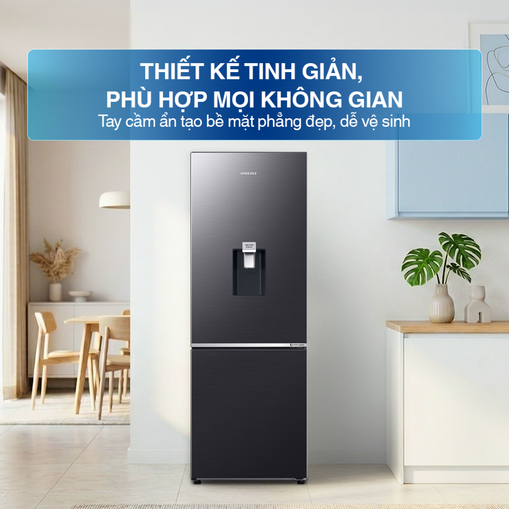 Tủ Lạnh Samsung Ngăn Đông Dưới 307L RB30N4190B1/SV - Ngăn Lấy Nước Ngoài, màu Đen