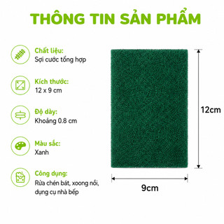 Cước Chà Nồi Xanh Đa Năng Sợi Cước Cao Cấp GD70 - Miếng Cước Rửa Chén Bát Đa Năng Sợi Cước Tổng Hợp