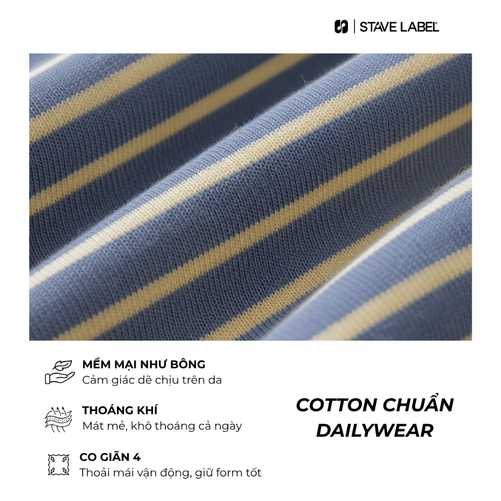 Áo thun nam, áo tay ngắn Harmony Tee Stave Lable cổ trụ chất Cotton cao cấp, thanh lịch, mềm mại, thoải mái | BigBuy360 - bigbuy360.vn