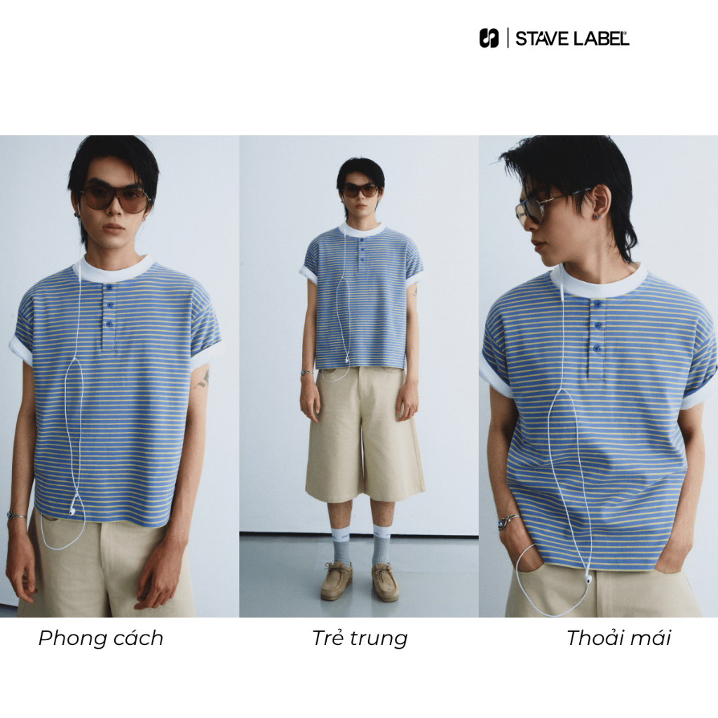 Áo thun nam, áo tay ngắn Harmony Tee Stave Lable cổ trụ chất Cotton cao cấp, thanh lịch, mềm mại, thoải mái | BigBuy360 - bigbuy360.vn