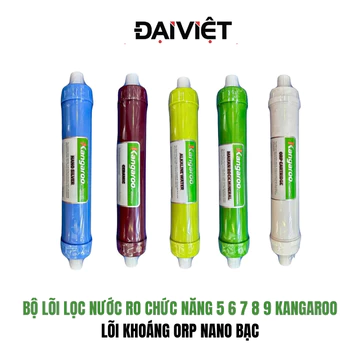 Bộ 5 lõi lọc chức năng 56789 Kangaroo | Bộ lõi lọc tạo khoáng chính hãng Kangaroo