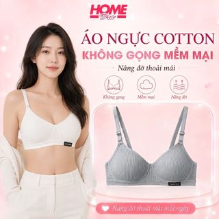 Áo ngực nữ không gọng mút mỏng thấm hút Đồ lót nữ áo ngực chất cotton mềm mại co dãn mặc êm nhẹ A554