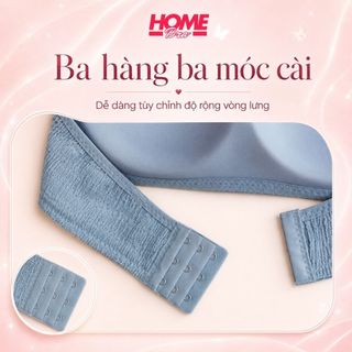 Áo ngực nữ không dây quây ngang đệm mỏng ôm ngực - Áo lót nữ không gọng, cotton mềm mịn HOMEBRA A630