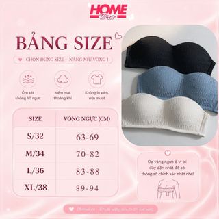 Áo ngực nữ không dây quây ngang đệm mỏng ôm ngực - Áo lót nữ không gọng, cotton mềm mịn HOMEBRA A630