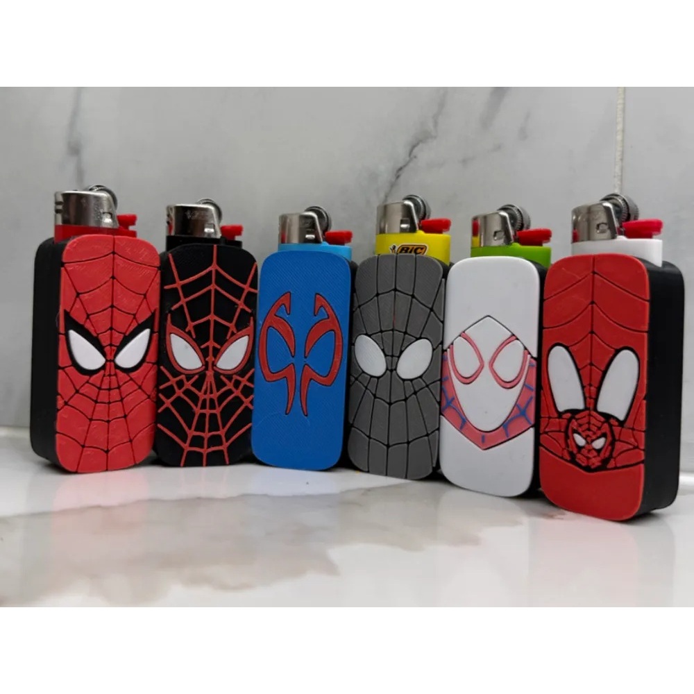 Vỏ Bọc Bật Lửa Spider-Verse In 3D | Spider-Man, Miles Morales, Spider-Gwen | Phụ Kiện Độc Lạ