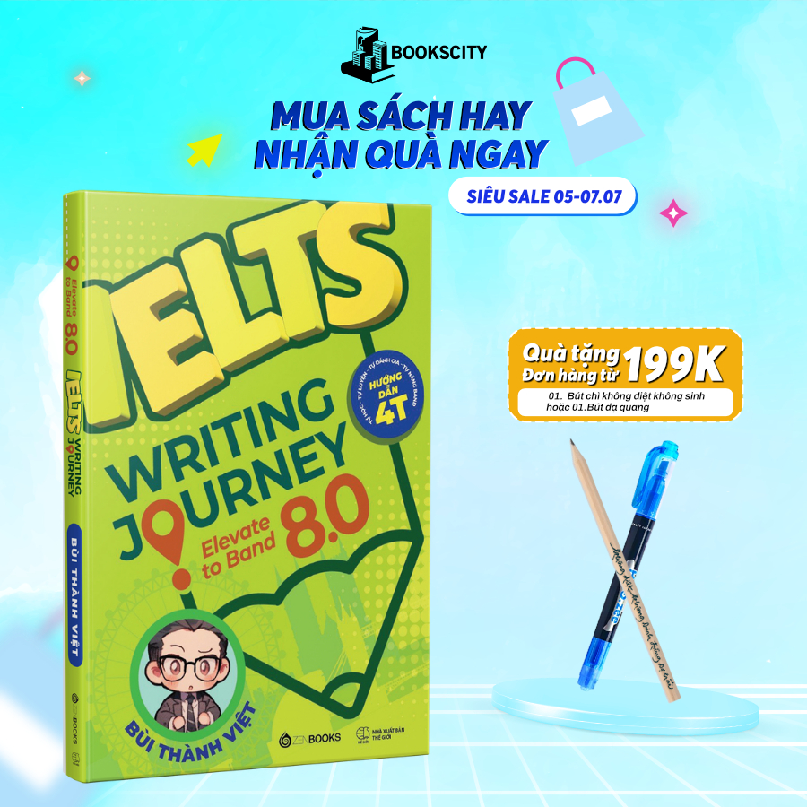 Sách - Ielts Writing Journey: ELEVATE TO BAND 8.0 - Bùi Thành Việt
