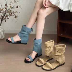 Dép Sandal Quai Ngang Cao Cổ Dễ Phối Đồ Hàng Trend 2026