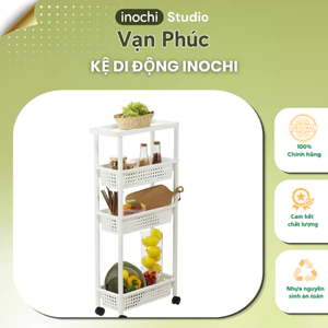 Kệ di động tiện lợi đựng đồ ăn, mỹ phẩm INOCHI, có bánh xe di chuyển dễ dàng. GIAO MÀU NGẪU NHIÊN