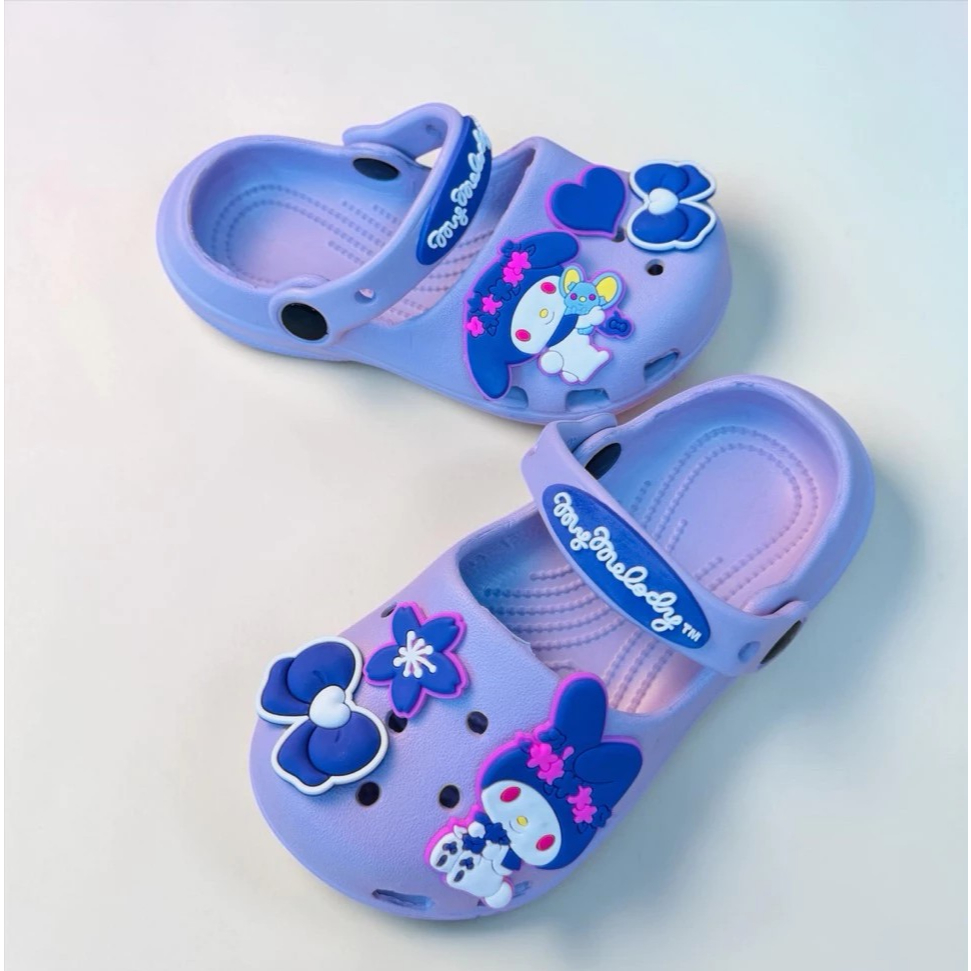 Dép Sục Hello Kitty Bé Gái Mềm Quai Hậu Chống Trượt Đi Học Đi Chơi thời trang hoạt hình