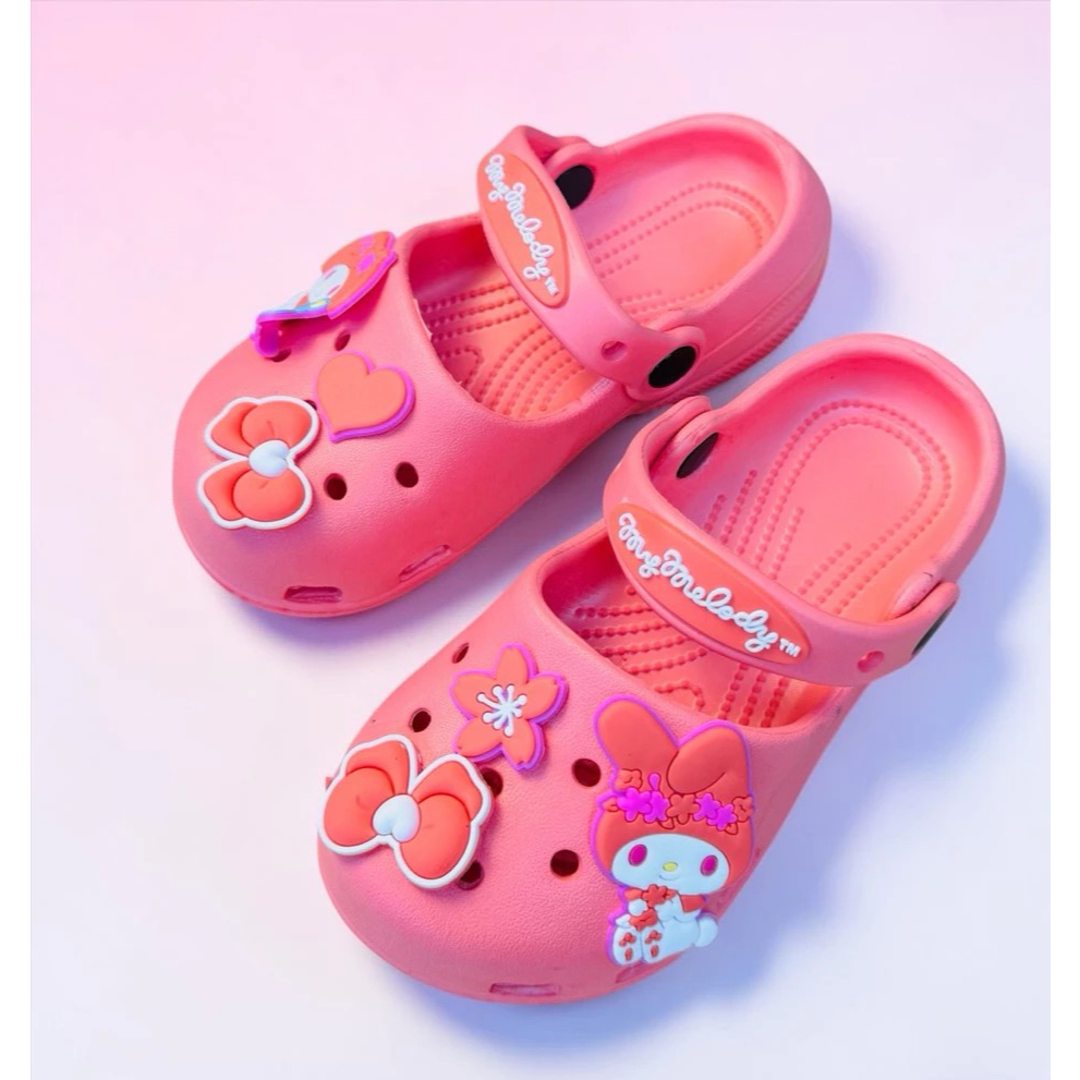 Dép Sục Hello Kitty Bé Gái Mềm Quai Hậu Chống Trượt Đi Học Đi Chơi thời trang hoạt hình