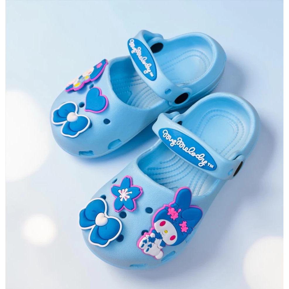 Dép Sục Hello Kitty Bé Gái Mềm Quai Hậu Chống Trượt Đi Học Đi Chơi thời trang hoạt hình