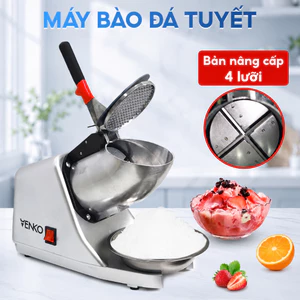 Máy Bào Đá Venko 4 Lưỡi 2 Nắp VI500, Máy Xay Đá Tuyết Siêu Mịn Bảo Hành Toàn Quốc