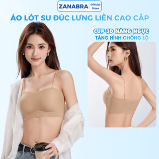 Áo ngực nữ su lạnh lưng liền không gọng, Áo lót mút mỏng 1CM mềm mại ôm ngực tôn dáng ZANABRA 2608