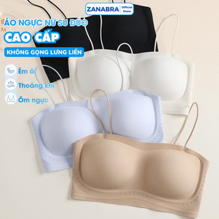 Áo ngực nữ su lạnh lưng liền không gọng, Áo lót mút mỏng 1CM mềm mại ôm ngực tôn dáng ZANABRA 2608