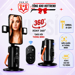Gimbal VUASI Q04 Điều Khiển Nhận Diện AI Thông Minh Hỗ Trợ Chụp Ảnh, Quay Video Xoay 360 Độ Tự Động
