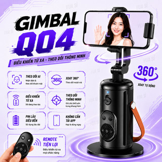 Gimbal VUASI Q04 Điều Khiển Nhận Diện AI Thông Minh Hỗ Trợ Chụp Ảnh, Quay Video Xoay 360 Độ Tự Động
