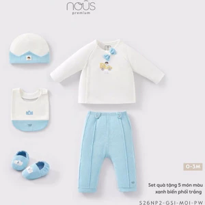 Nous New Set Quà Tặng 5 Món Cao Cấp Chính Hãng Cho Bé Trai Bé Gái Sơ Sinh