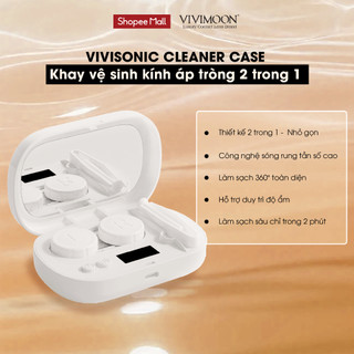 [QUÀ TẶNG KHÔNG BÁN] Khay Vệ Sinh Kính Áp Tròng 2 Trong 1 Vivisonic Cleaner Case