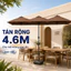 Giảm giá 40% Vải thay thế ô chính tâm 3 mái 4m5, chất liệu vải dù polyester chống thấm nước tuyệt đối hàng nhập khẩu