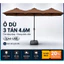 Giảm giá 40% Vải thay thế ô chính tâm 3 mái 4m5, chất liệu vải dù polyester chống thấm nước tuyệt đối hàng nhập khẩu