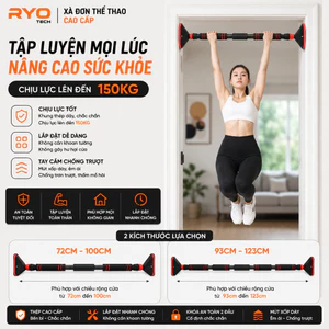 Xà Đơn Gắn Cửa Đa Năng LCN 💎FREESHIP💎 Tùy chỉnh kích thước Chống xoay, ống thép siêu dày