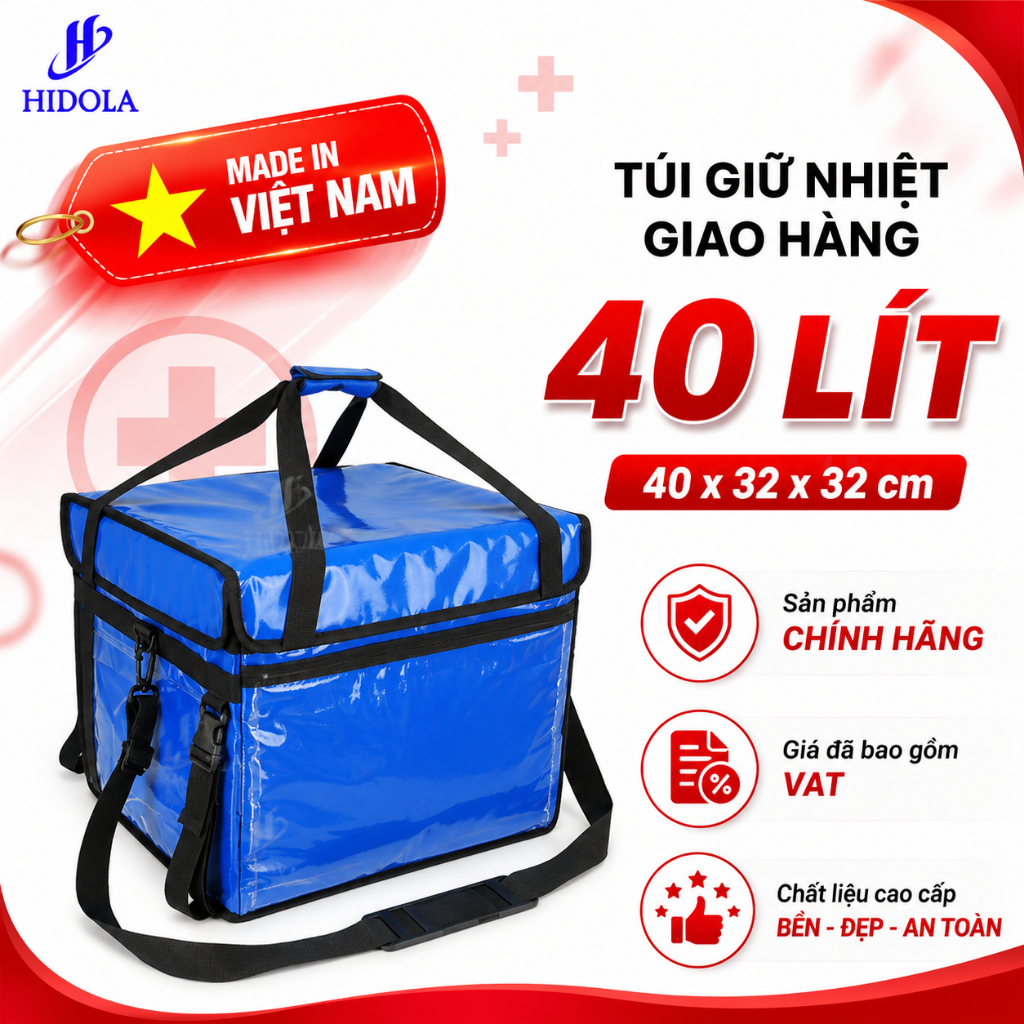 TÚI GIAO HÀNG GIỮ NHIỆT 7189B, 40 LÍT