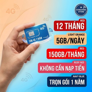 🔥SIM MOBIFONE DATA KHỦNG-GÓI DATA 12MDT50 5GB/NGÀY-DUY TRÌ 1 NĂM-BH 12 THÁNG🔥