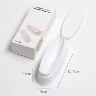 khay đựng bột nhũ nhúng móng nail bằng nhựa
