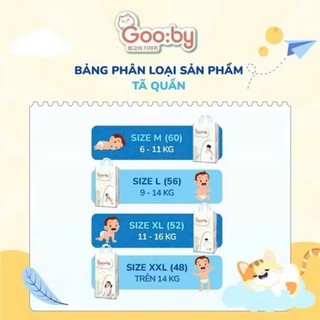 [COMBO 2 BỊCH] Bỉm quần, dán Gooby Premium bỉm đêm,chống tràn