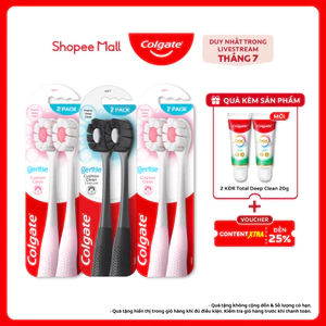 Combo 6 bàn chải Colgate Cushion Clean công nghệ tạo bọt kem siêu mịn