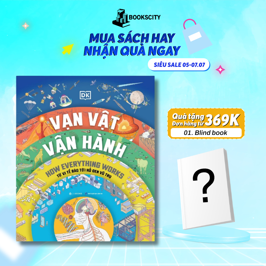 Sách - Vạn Vật Vận Hành - Từ Vi Tế Bào Đến Hố Đen Vũ Trụ - DK Publishing
