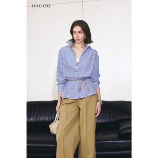 Áo sơ mi công sở nữ cao cấp HAGOO basic form oversize phong cách trẻ trung năng động [A8165]