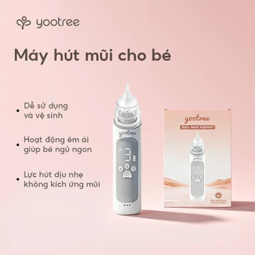 Máy hút mũi cho bé yootee đầu hút mũi an toàn không đau dụng cụ hút mũi cho bé sơ sinh 0 3 tháng