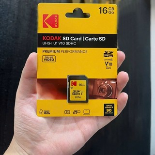 Thẻ nhớ máy ảnh SDHC 16GB KODAK EKMSD16GHC10K V10 U1 đọc 90mb/s ghi 20mb/s - hỗ trợ ghi hình FullHD
