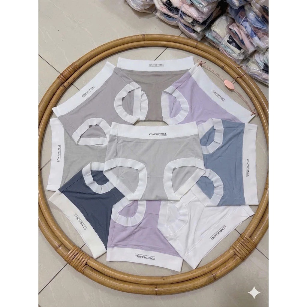 Set 10 Quần Lót Nữ Su Lụa Tàng Hình Chữ Air. Quần Lót Nữ Tàng Hình Lụa Băng Siêu Nhẹ