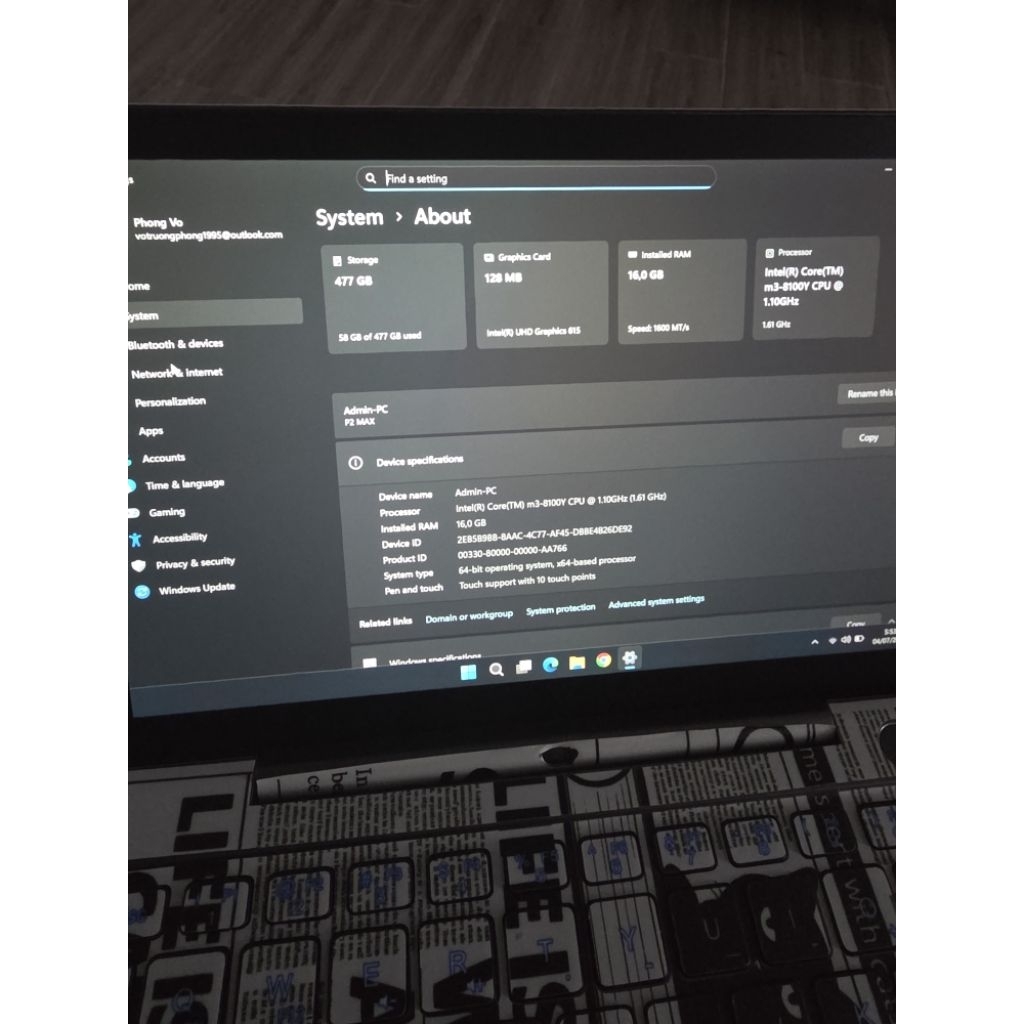 GPD P2 Max- Laptop siêu nhỏ 8,9in M3 16/512GB qua sử dụng 98% | BigBuy360 - bigbuy360.vn