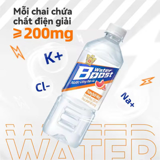 4 Chai Nước Giải Khát Water Boost Cung Cấp Khoáng Chất (555ml/chai)