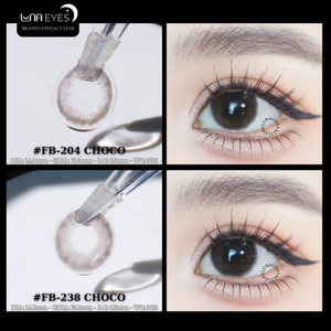 Lens mắt FB-204 Choco màu nâu socola tự nhiên, size nhỏ - thương hiệu LUNA EYES