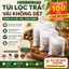 Túi lọc trà, cafe, thảo dược chất Vải-CÔNG NGHỆ MỚI, CÓ DÂY RÚT Combo 100 túi