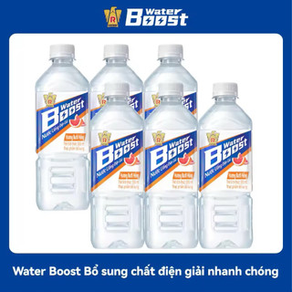 6 Chai Nước Giải Khát Water Boost Nước Uống Điện Giải Cung Cấp Khoáng Chất (555ml/chai)