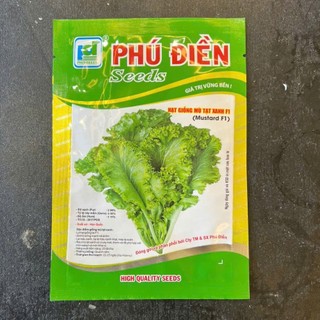 Hạt Giống Cải Mù Tạt Xanh Chịu Nhiệt (Gói 2g~600 Hạt) Dễ Trồng, Nhanh Thu Hoạch