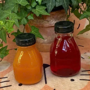 Combo 5 Chai Thuỷ Tinh Lùn Dung Tích 300ML, 500ML Đựng Nước Ép Sinh Tố