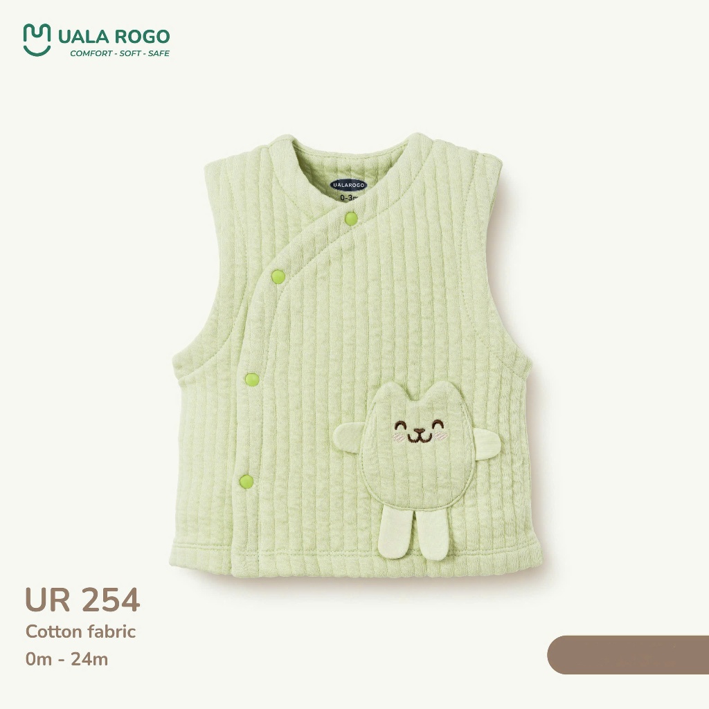(3-14kg, 0-24M) Áo Gile Uala Cho Bé Hoạ Tiết Đáng Yêu UR3650 UR254 UR248 UR3804