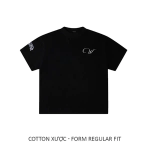 AMAZING - ÁO THUN XƯỢC WAVE - FROM RAGULAR FIT 230GSM - BLACK