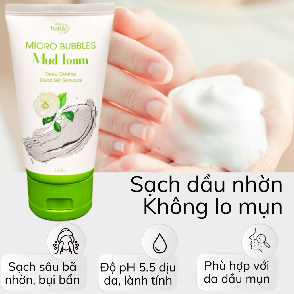Sữa rửa mặt Hana Riori dành cho da mụn, da dầu và da khô nhạy cảm
