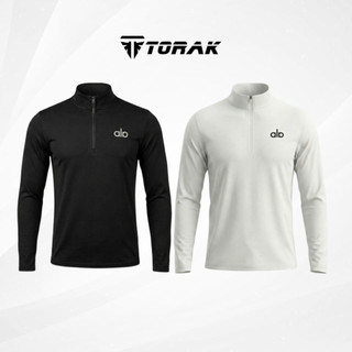 Áo Thun Dài Tay Cổ Zip ALA  Co Dãn 4 Chiều Cho 45-90kg Phù Hợp Tập Gym, Đạp Xe, Chạy Bộ