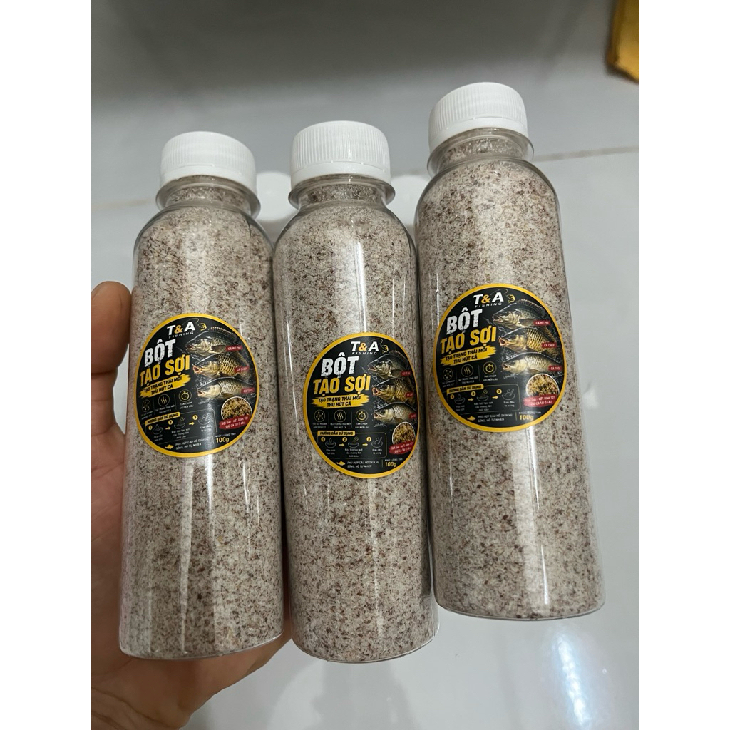 Tơ nhện câu cá T&A Fishing 100g, combo 3 chai tơ nhện 100g dùng làm mồi câu, mồi vuốt hiệu quả