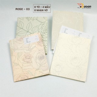 Set 8 Tờ Giấy Bao Tập A5 - BaoAn Stationery - Tặng 8 Nhãn Vở - Bao Bìa Sổ Tay, Notebook, Planner