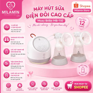 🍼 MÁY HÚT SỮA ĐIỆN ĐÔI CAO CẤP MOAZ BÉBÉ MB-110 MiLaMin Store❤️